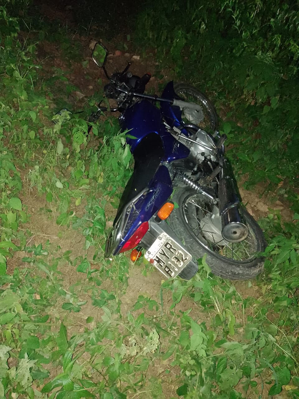 Moto roubada no Samanau (25/02) é encontrada pela polícia nesta quinta feira (03/03).